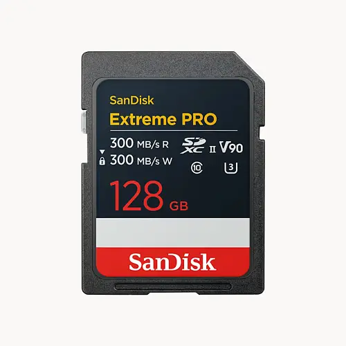 SD memory card – 128 GB (300 MB/s)