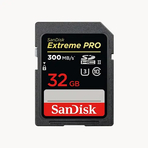 Scheda di memoria SD – 32 GB (300 MB/s)