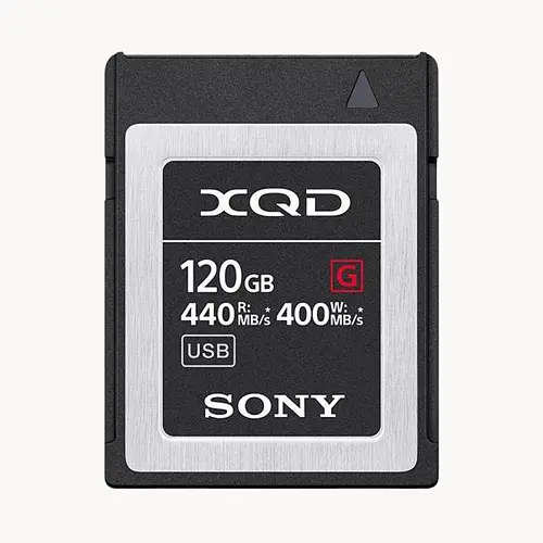 XQD - 120 GB (R:440MB/s, W:400MB/s)