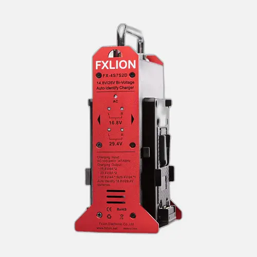 V-Mount 14.8V/26V Bi-Voltage Ladegerät FXLION FX-4S7S2D