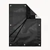 8' x 8' Black Wind Solid - Fabric