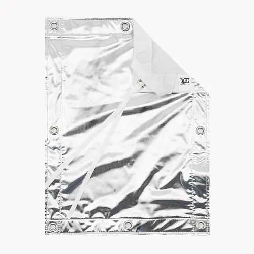 6' x 6' Silver Lamé - Bespannung