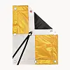 6' x 6' Checkerboard (Gold/Silver) Lamé - Fabric