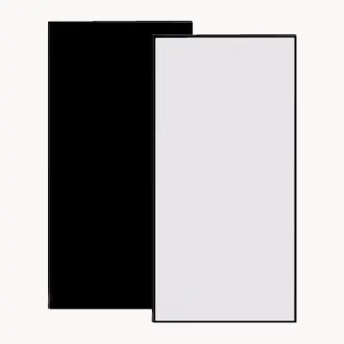 Styro ca. 1x 2,5m nero/bianco, con supporto