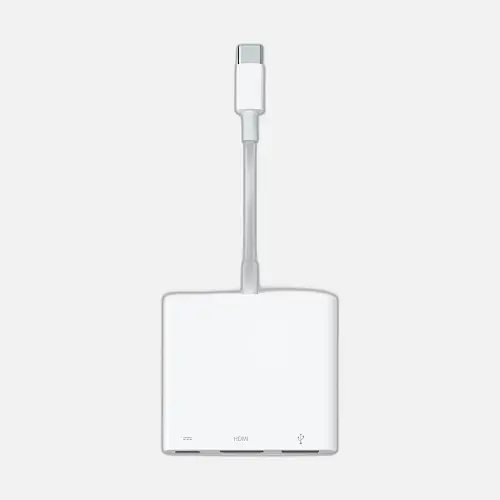 Apple USB-C Adapter -> 1xHDMI, 1xUSB-C, 1x USB-A